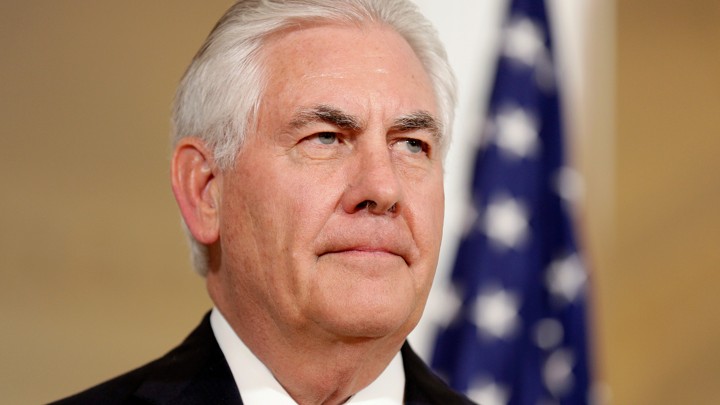 U.S. Secretary of State Rex Tillerson speaks about the chemical weapons attack in Syria.