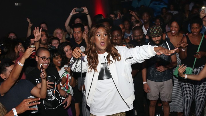 Mykki Blanco performing in Los Angeles in 2015