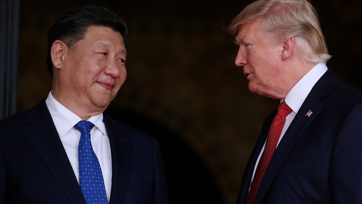President Trump and Chinese President Xi Jinping at Mar-a-Lago in Palm Beach, Florida on April 6, 2017.