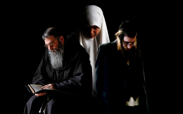 A Christian monk, a Muslim woman, and an Orthodox Jewish man