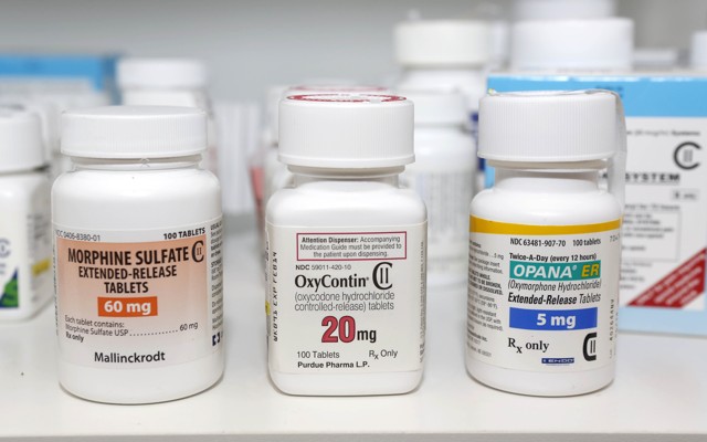 Bottles of painkillers