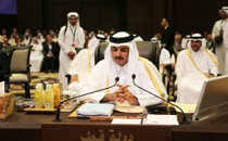 Emir of Qatar Sheikh Tamim Bin Hamad Al Thani attends the Arab League summit on March 29, 2017.