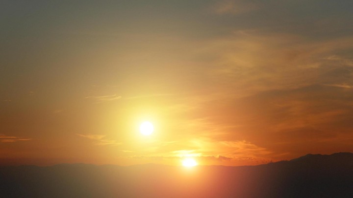 An artist's rendering of a binary star system