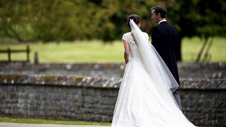 A couple getting married