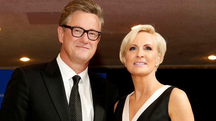 MSNBC's Joe Scarborough and Mika Brzezinski arrive for the annual White House Correspondents' Association dinner in Washington.