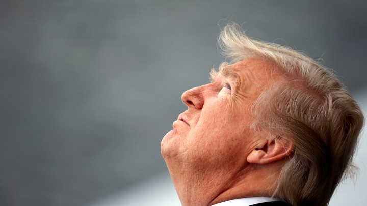 Donald Trump attends the Bastille Day parade in Paris.