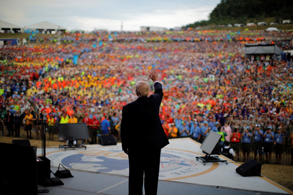 Trumps Revealing Mistake At The Boy Scout Jamboree The Atlantic 7990