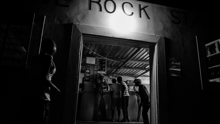 The only brick-and-mortar bar in Tsumkwe, Namibia