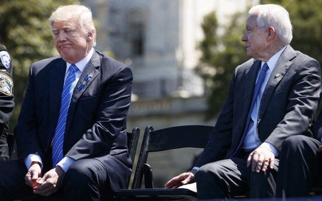 President Donald Trump and Attorney General Jeff Sessions