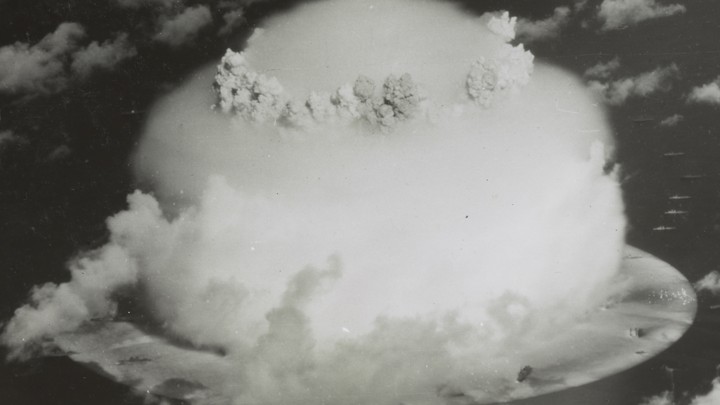 A mushroom cloud
