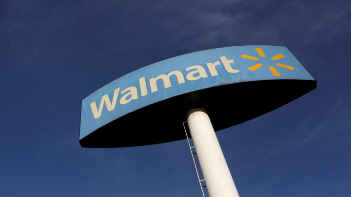 A Walmart sign