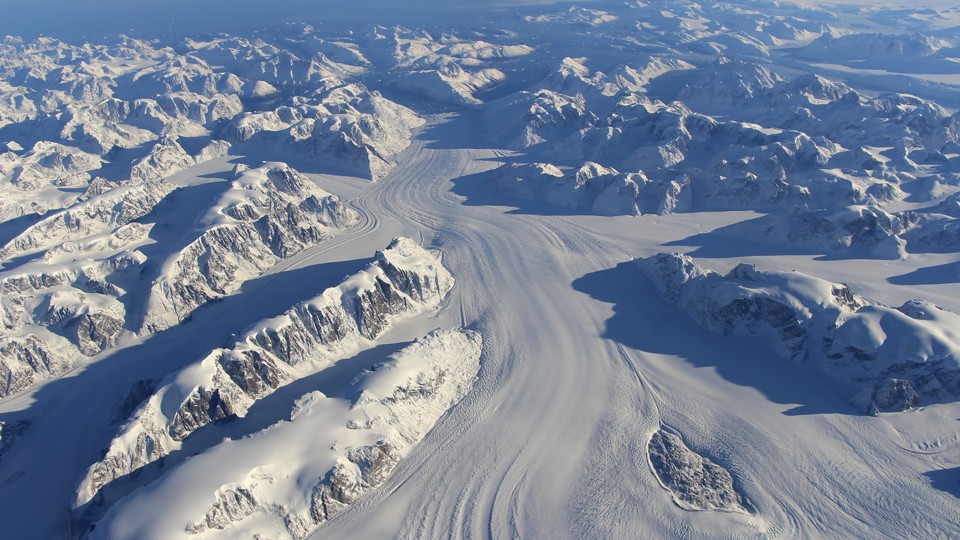 Heimdal Glacier in southern Greenland