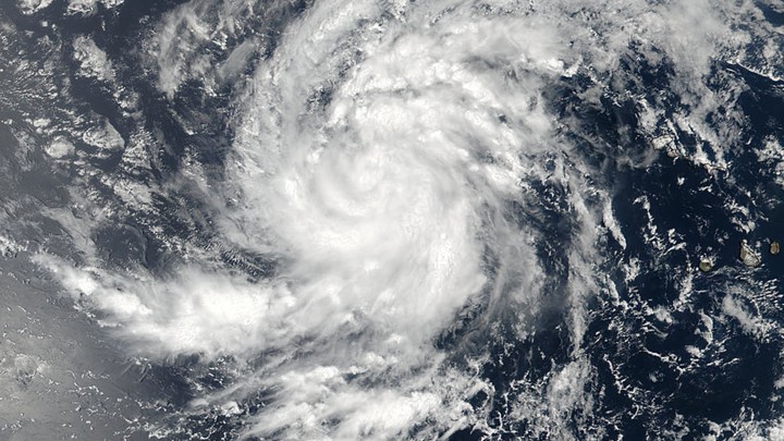 Irma in the eastern Atlantic Ocean, as seen by a NASA-NOAA satellite