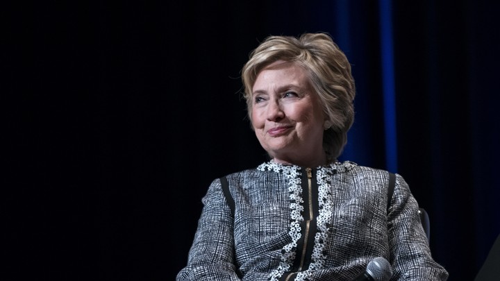 Hillary Clinton speaks at a New York book event in June
