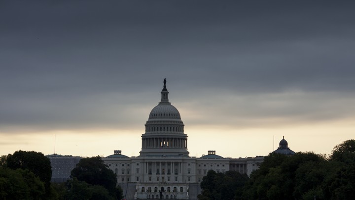 The Capitol Building with clouds