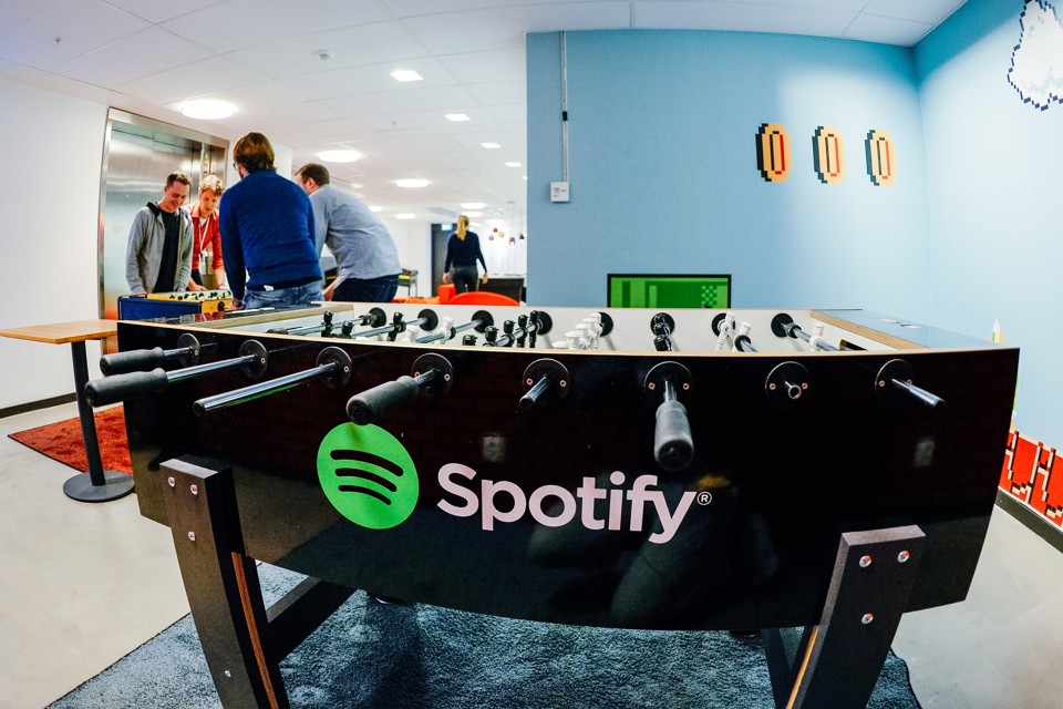 The headquarters, in Stockholm, of the music-streaming company Spotify