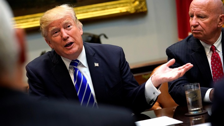 President Trump and Representative Kevin Brady