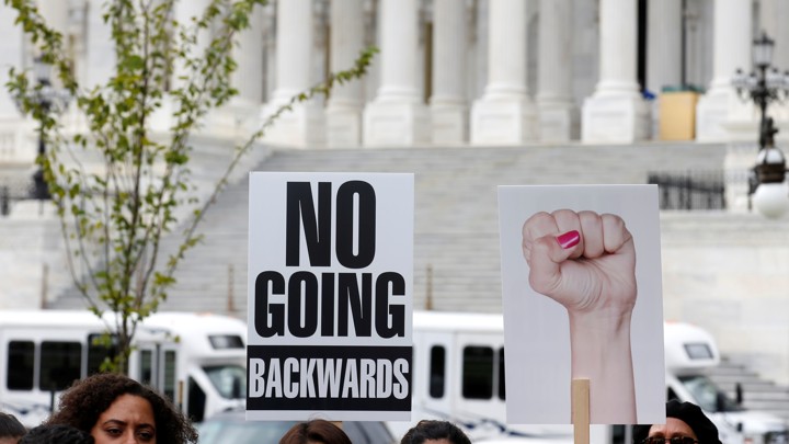 Immigration activists protest on Capitol Hill.