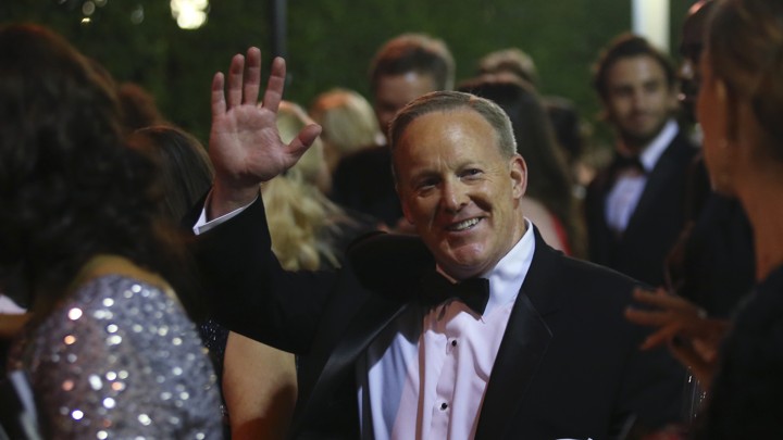 Sean Spicer at the 69th Prime Time Emmy Awards Governors Ball in Los Angeles, California, September 17, 2017.