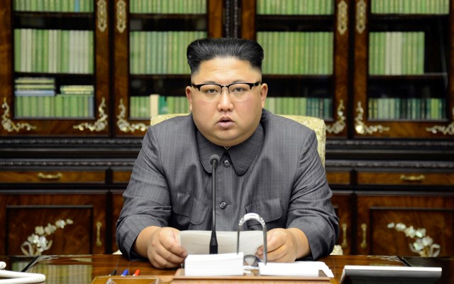 Kim Jong Un makes a statement 