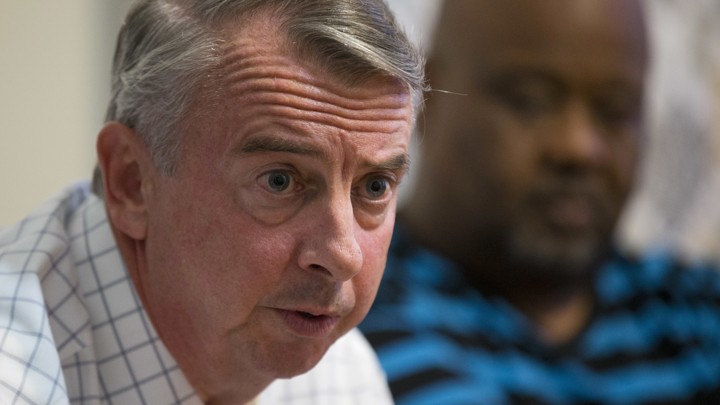 Virginia gubernatorial candidate Ed Gillespie speaking at a campaign event
