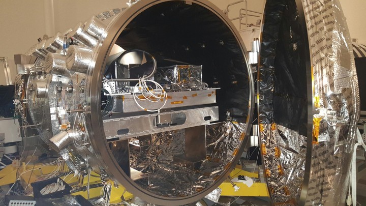 The vacuum chamber at NASA's Jet Propulsion Laboratory