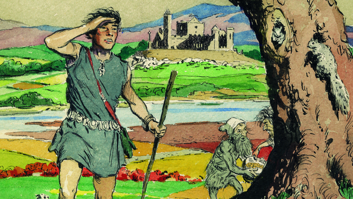 Watercolor sketch for an unpublished 'Prince Valiant' story, 1991