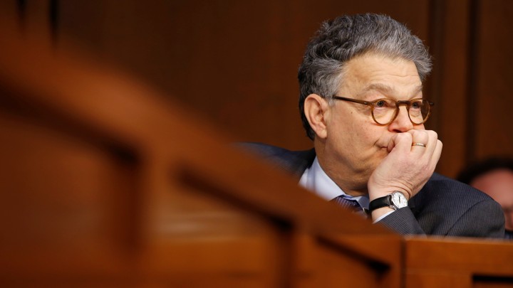 Senator Al Franken (D-MN) watches the Supreme Court nominee judge Neil Gorsuch testify before the Senate Judiciary Committee during his confirmation hearing on Capitol Hill in Washington on March 21, 2017.