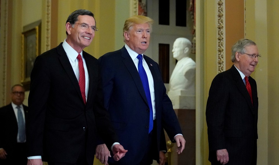 Image result for photo of republican senators working on tax cuts bill