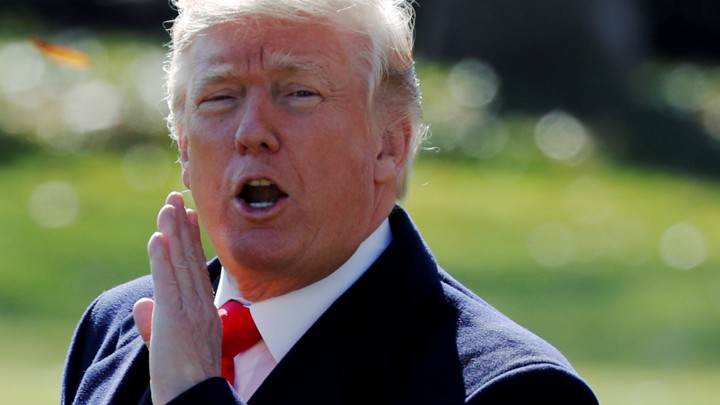 President Trump pictured at the White House on November 29, 2017.