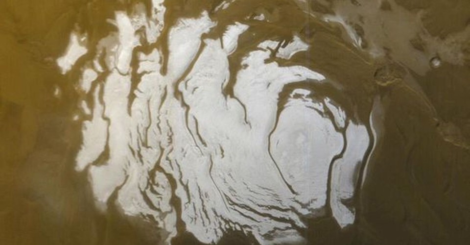 Here Are Photos of Snow on Mars The Atlantic