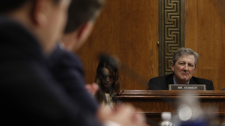Senator John Kennedy of Louisiana pictured at a Judiciary Committee hearing