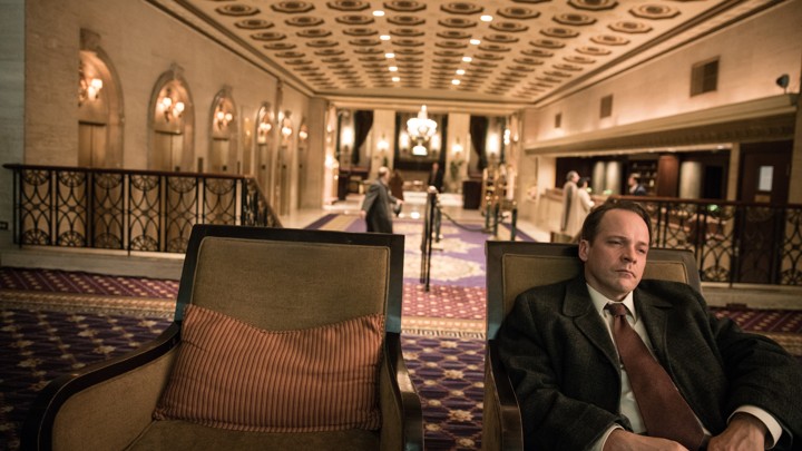 Peter Sarsgaard stars as Frank Olson, an army biologist who died in 1953, and the subject of Errol Morris's Netflix documentary 'Wormwood'