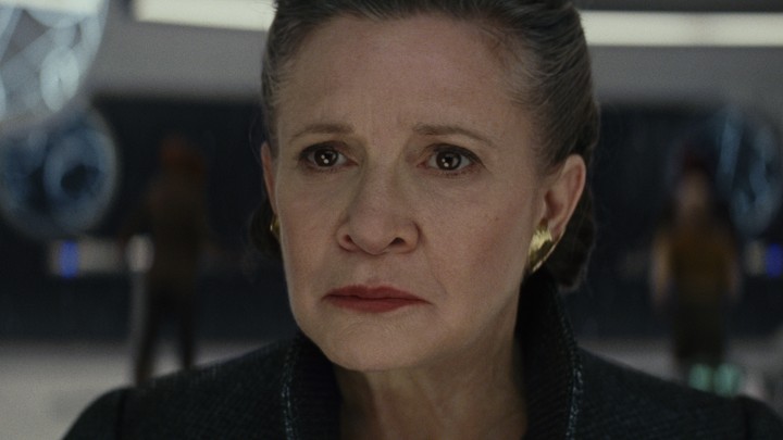 Carrie Fisher as Leia in 'The Last Jedi'