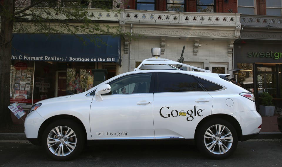 A Google self-driving car on Pennsylvania Avenue in Washington, D.C.