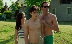 Esther Garrel, Timothée Chalamet, and Armie Hammer in a scene from 'Call Me by Your Name'