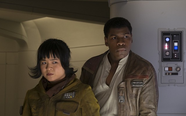 Kelly Marie Tran and John Boyega as Rose and Finn in 'Star Wars: The Last Jedi'