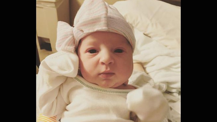 A baby in the hospital