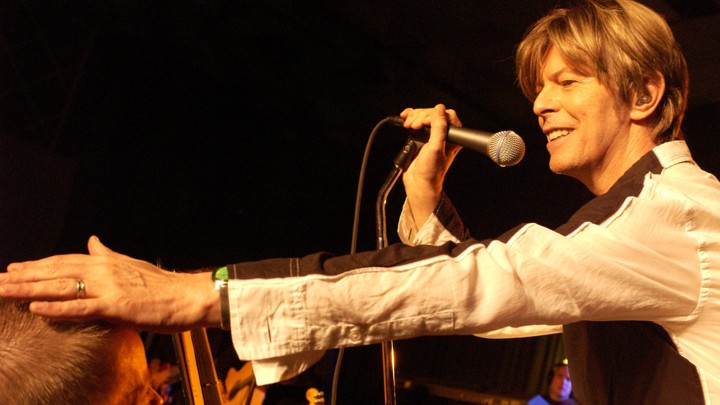 David Bowie on stage