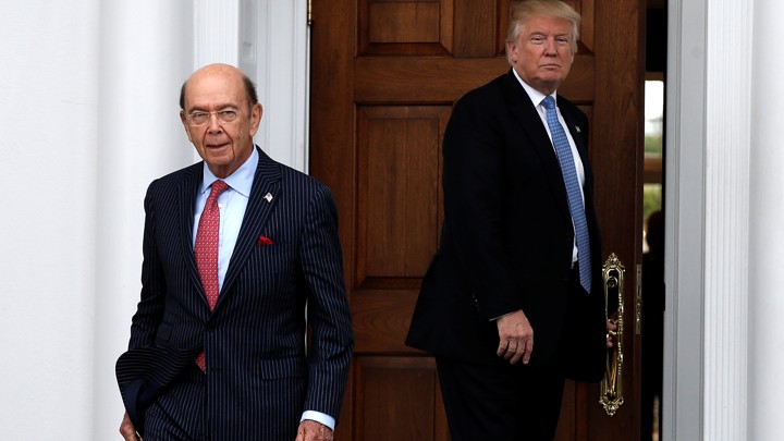 Wilbur Ross and Donald Trump
