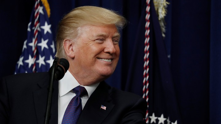 President Trump speaks at the White House in Washington D.C. on January 16, 2018.