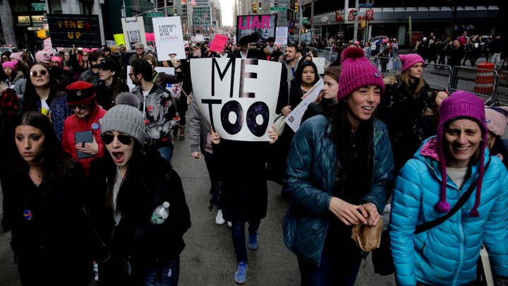 Protesters in New York City's Women's March