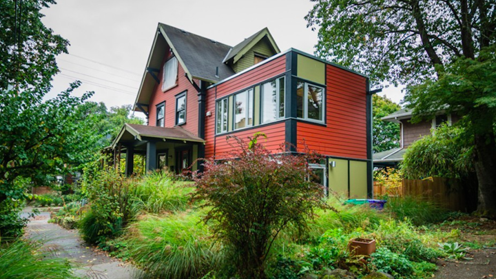 A small unit attached to a larger home