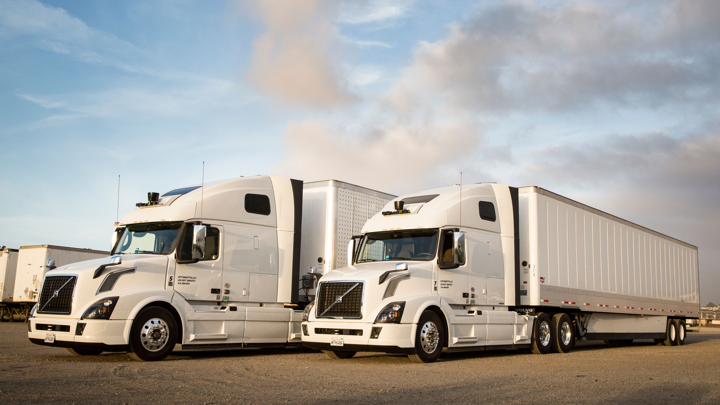 White tractor-trailers