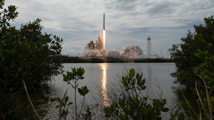A Falcon 9 launch at Cape Canaveral in June 2017