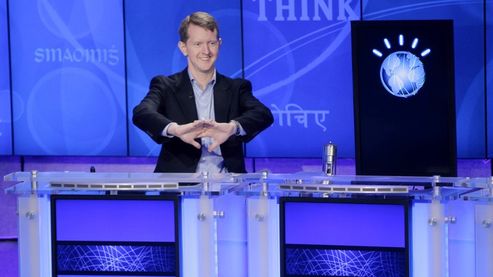Ken Jennings cracks his knuckles on Jeopardy