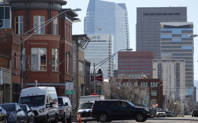 The Denver, Colorado, skyline 