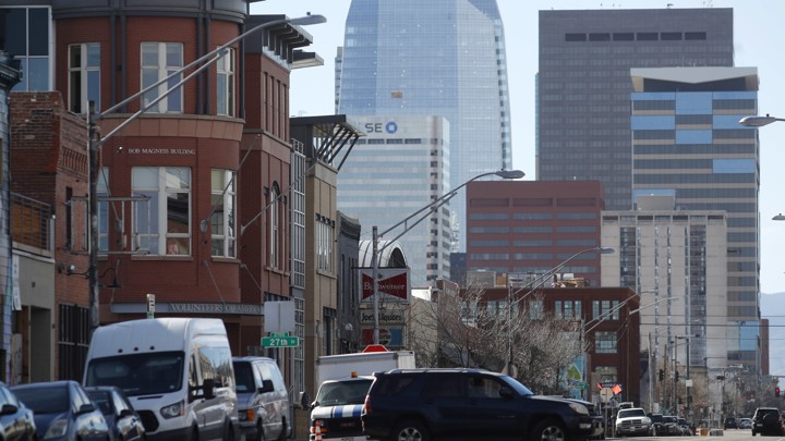 The Denver, Colorado, skyline