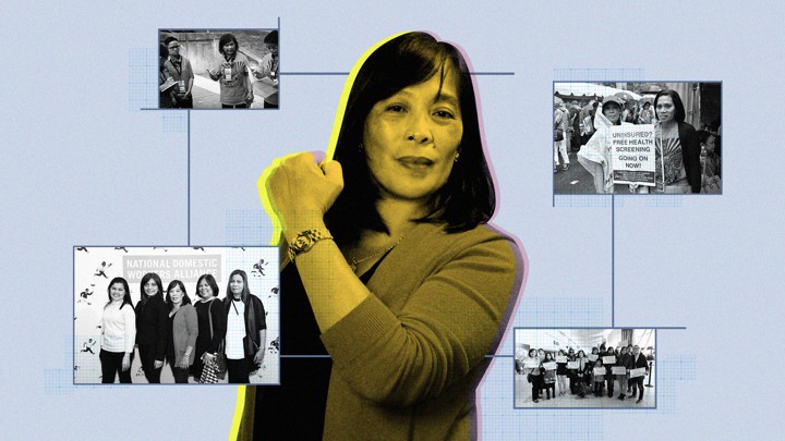 A collage of Judith Daluz
