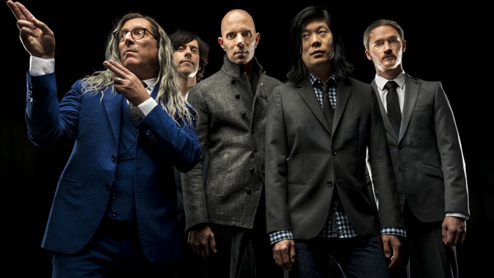 The members of A Perfect Circle, including Maynard James Keenan (left)